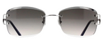 Cartier CT0010RS 001 Rectangle Sunglasses