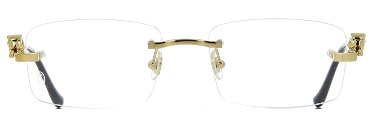 Cartier CT0281O 001 Panthere Rectangle Eyeglasses