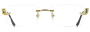Cartier CT0281O 001 Panthere Rectangle Eyeglasses