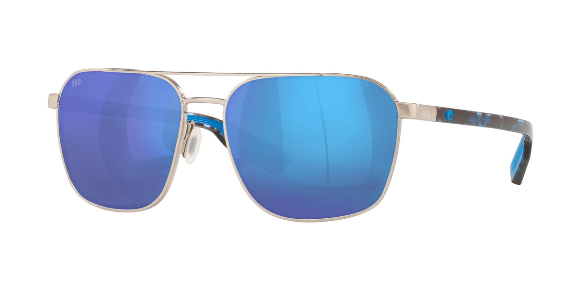 400303 - Brushed Silver / Blue Mirror