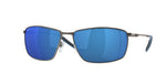 600908 - Matte Dark Gunmetal / Blue Mirror