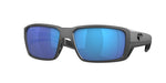 907909 - Matte Gray / Blue Mirror