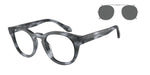 59861W - Striped Blue / Transparent