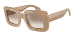 631094 - Striped Beige/Gold Block / Gradient Brown Mirror Silver