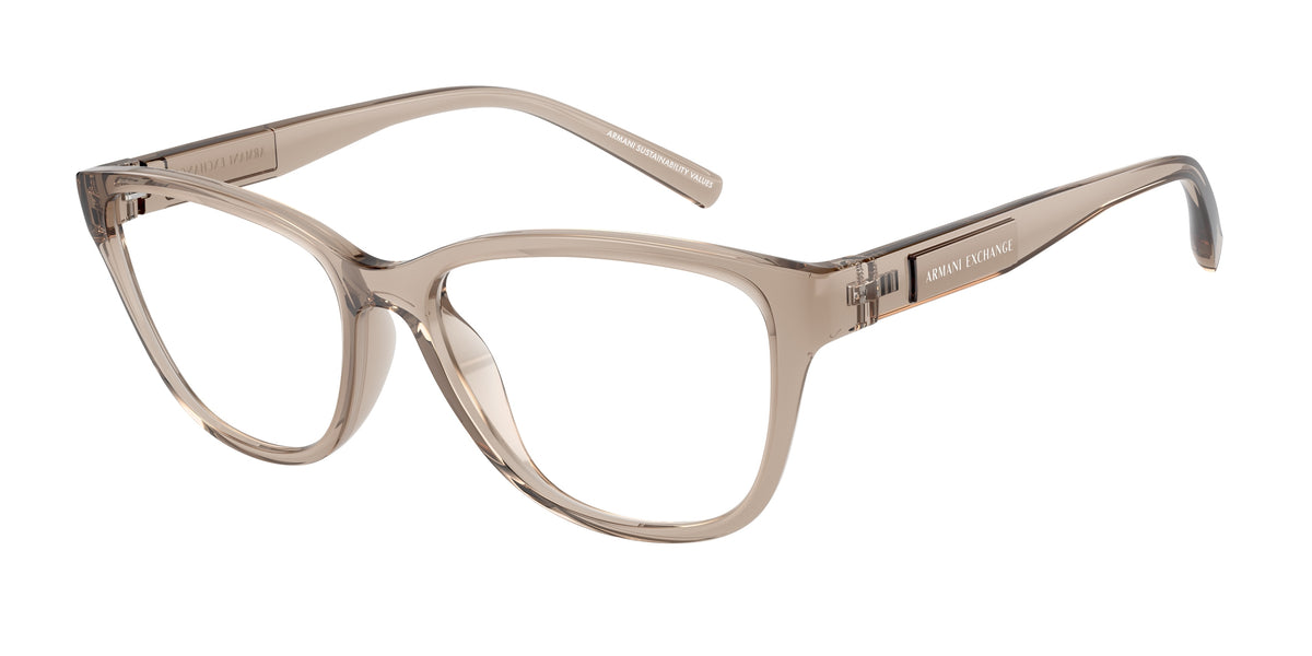 8344 - Shiny Transparent Brown / Demo Lens