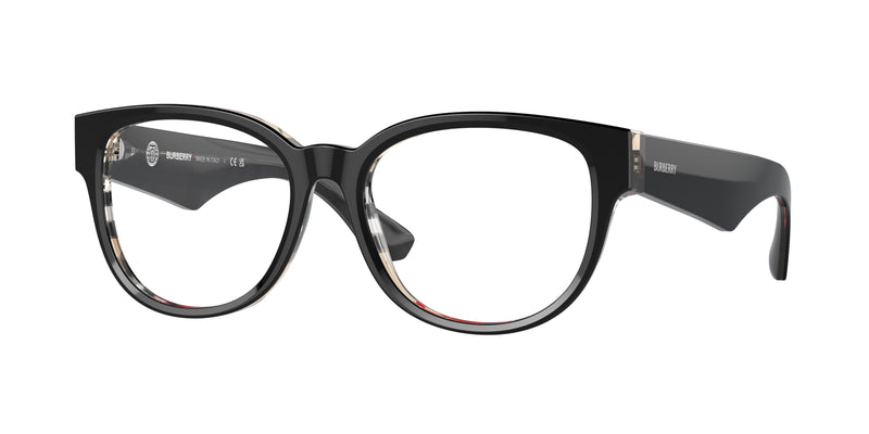 4121 - Top Black On Vintage Check / Demo Lens