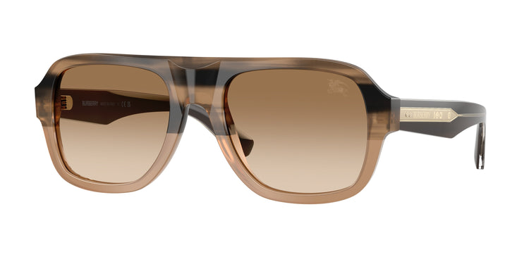 420789 - Striped Beige / Brown Gradient