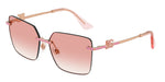 12988D - Rose Gold / Clear Gradient Pink