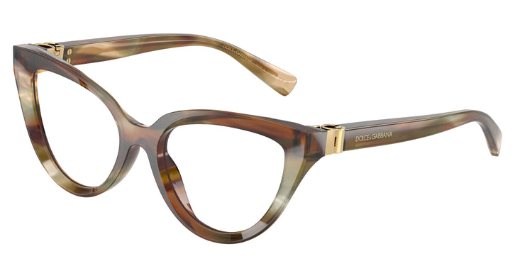 3446 - Striped Ochre / Demo Lens