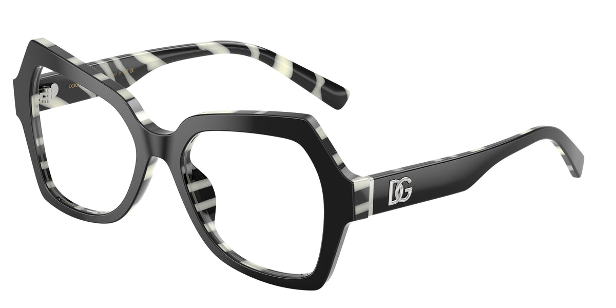 3372 - Black On Zebra / Demo Lens