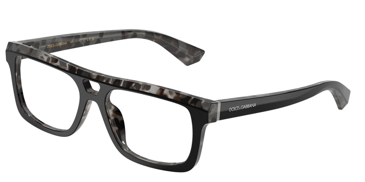 3403 - Black On Grey Havana / Demo Lens