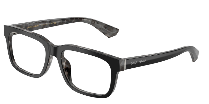 3403 - Black On Grey Havana / Demo Lens