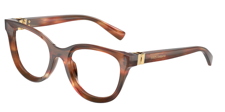 3221 - Striped Brown / Demo Lens