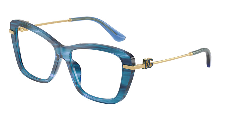 3472 - Striped Blue / Demo Lens
