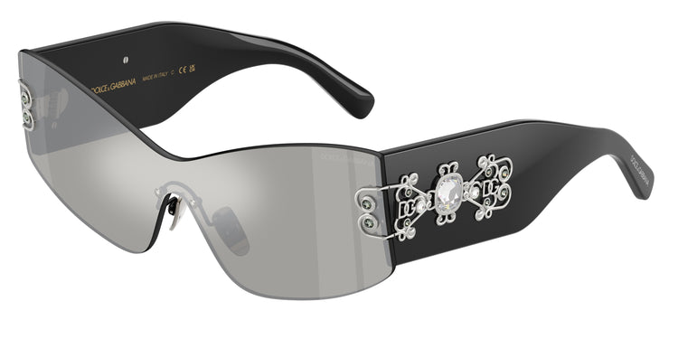 501/6G - Black / Light Grey Mirror Silver