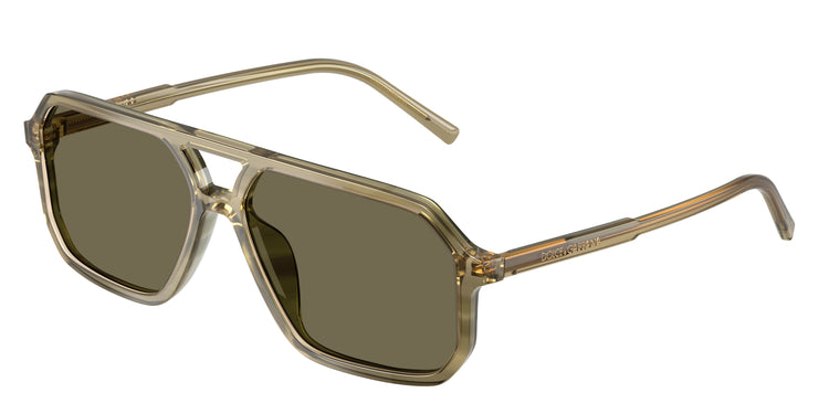 3480/3 - Green On Striped Green / Brown