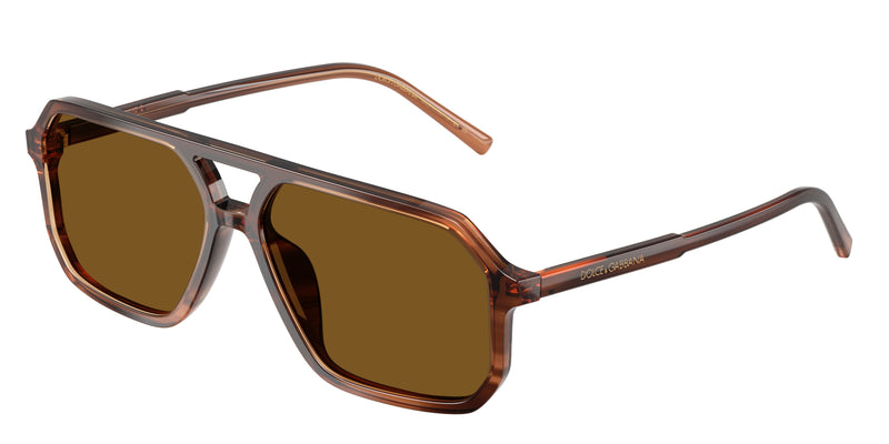 348183 - Brown On Striped Brown / Dark Brown Polarized