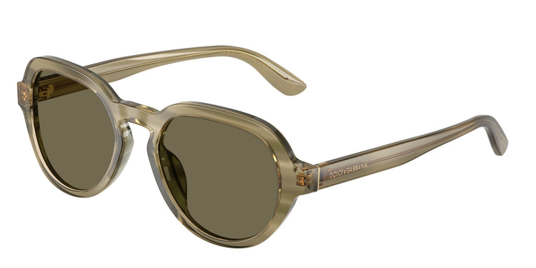 3480/3 - Transparent Green On Striped Green / Brown