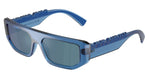 300925 - Transparent Blue / Dark Grey Ar Blue