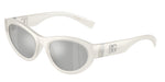 30398V - Milky White / Clear Mirror Silver