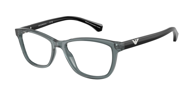 6364 - Shiny Transparent Grey / Demo Lens