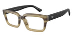 6369 - Striped Havana Green / Demo Lens