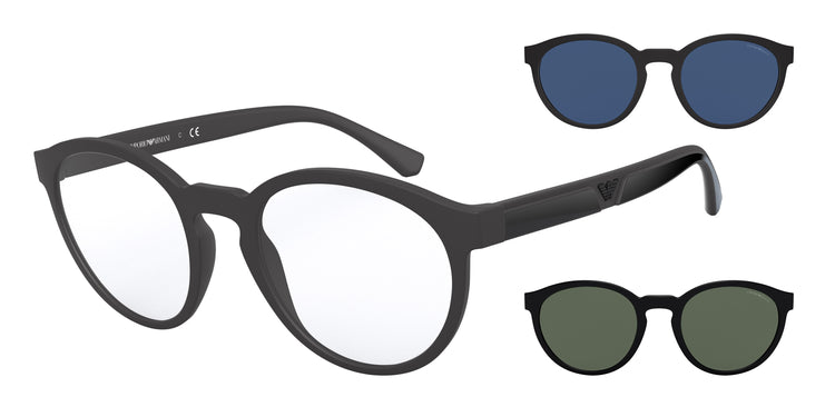 58011W - Matte Black / Clear