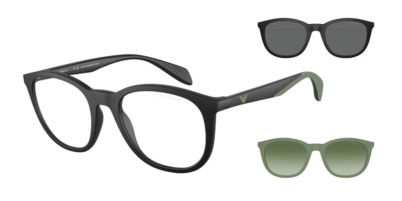 50011W - Matte Black / Clear