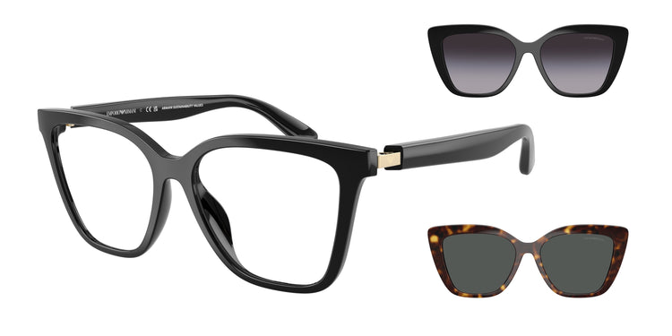 50171W - Shiny Black / Clear
