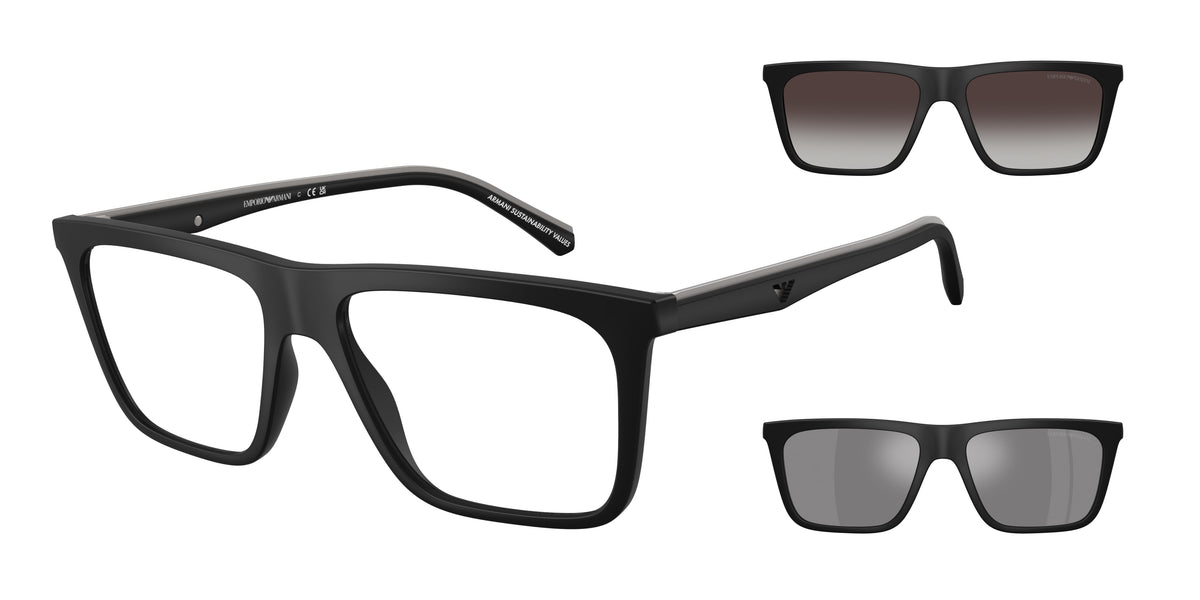 50011W - Matte Black / Clear