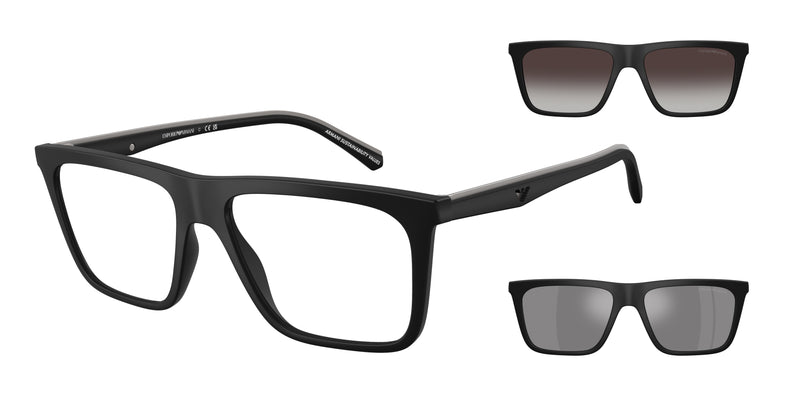 50011W - Matte Black / Clear
