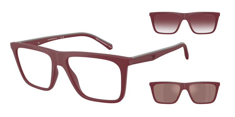 52611W - Matte Bordeaux / Clear