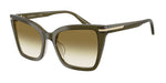 63788E - Shiny Dark Green / Clear Gradient Dark Green