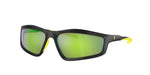 504/8N - Matte Black / Lime Mirror Green