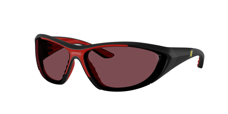 504/1E - Black Matte / Red Contrast Pro
