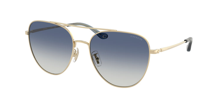 90054L - Shiny Light Gold / Blue Gradient