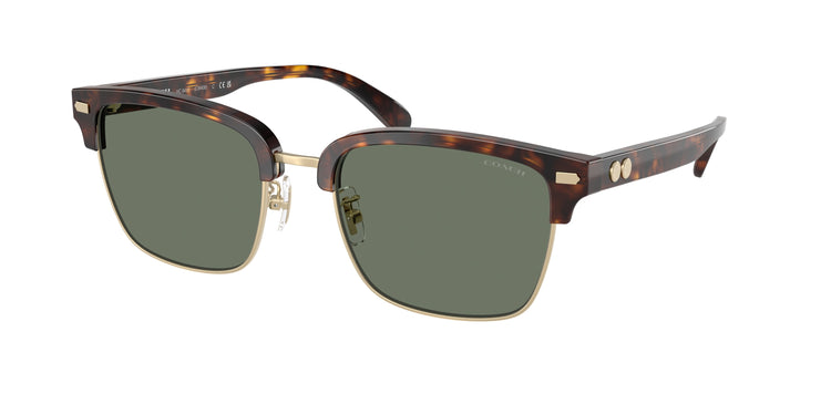 51203H - Light Gold/Dark Tortoise / Green Solid