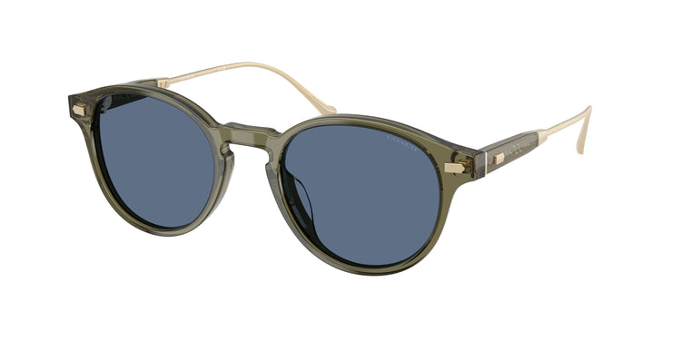 584880 - Transparent Olive / Blue Solid