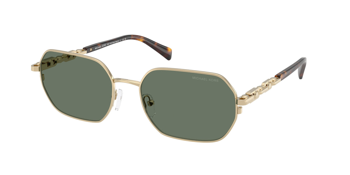 10143H - Light Gold Shiny / Green Solid