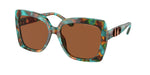 400073 - Teal Graphic Tortoise / Brown