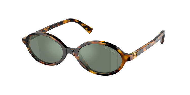 VAU04M - Honey Havana / Green Mirror Internal Silver