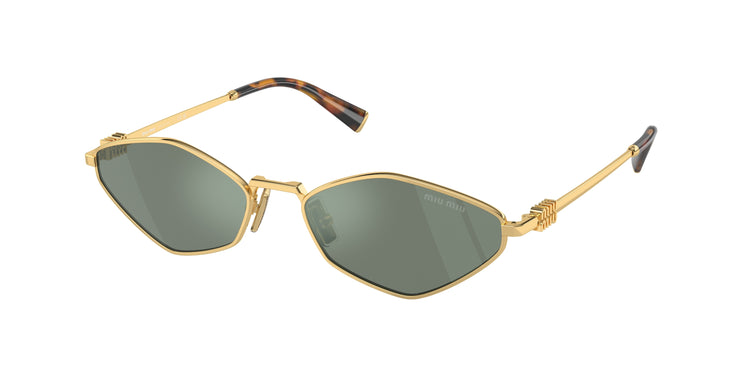 5AK04M - Gold / Green Mirror Internal Silver