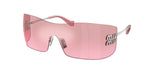 1BC70Y - Silver / Pink Mirror Silver Gradient