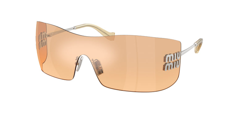 1BC80Y - Silver / Orange Mirror Silver Gradient