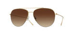 5292Q1 - Gold / Dark Brown Gradient Mirror