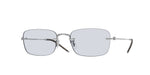 5036 - Silver / Demo Lens Blue Wash