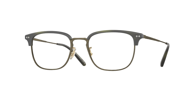 1709 - Semi-Matte Emerald Bark/Antique Gold / Demo Lens