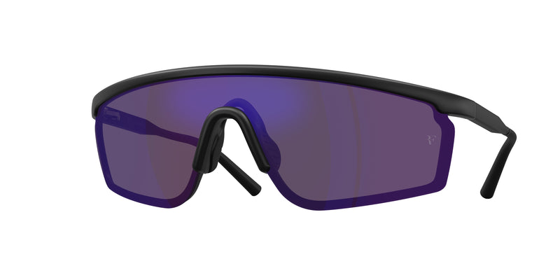 70014V - Semi-Matte Black / Royal Purple Mirror
