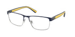 9467 - Semi Shiny Navy Blue/Silver / Demo Lens