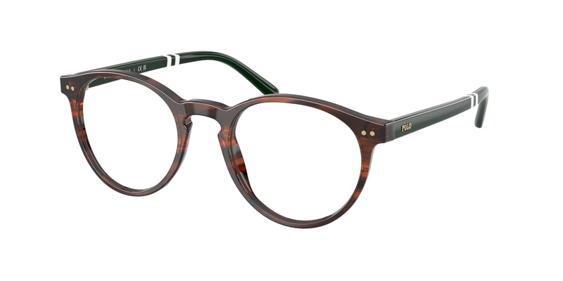 6315 - Shiny Striped Brown / Demo Lens
